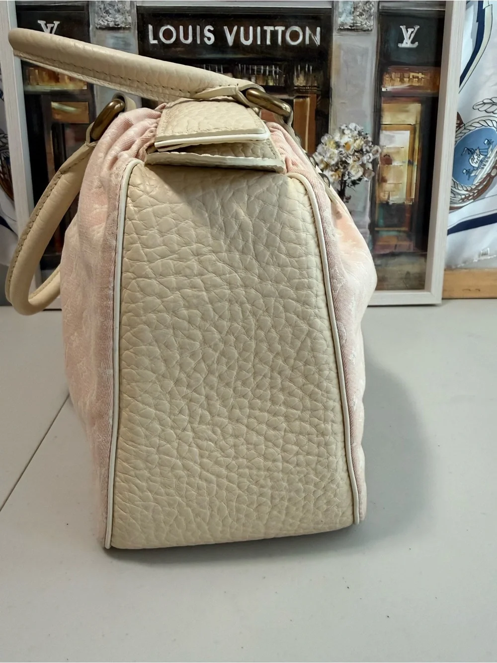 Louis Vuitton Pink Monogram Canvas Top-Handle Bag